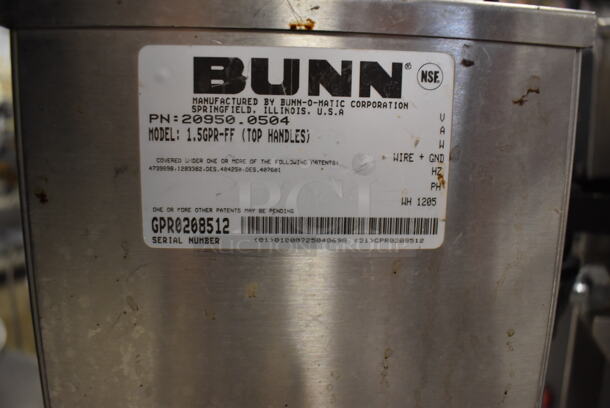 Bunn 1.5GPR-FF Stainless Steel Commercial Coffee Server on Stand. 8.5x13.5x17.5 - Image 4 of 5
