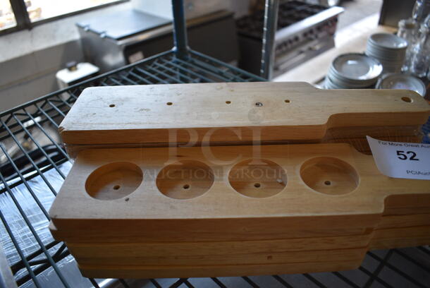 11 Wooden Beer Sampler Paddles. 14.5x3x1. 11 Times Your Bid! - Image 3 of 3