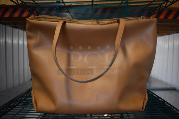 Brown Purse. 17x6x13