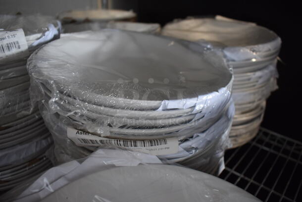 48 White Ceramic Plates. 48 Times Your Bid! - Image 2 of 3