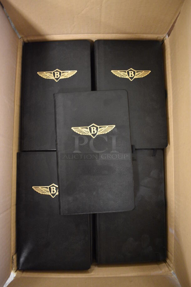 ALL ONE MONEY! Lot of 2 Boxes of Black Journals with Blackford Bentley Style Logo