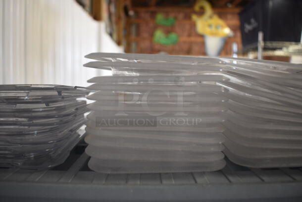 ALL ONE MONEY! Lot of 12 Clear Poly 1/9 Size Drop In Bin Lids! - Image 3 of 3
