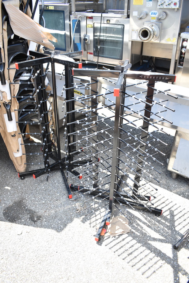 2 BRAND NEW SCRATCH AND DENT! Jack Stack Black Metal Plate Racks. 2 Times Your Bid! - Image 1 of 6
