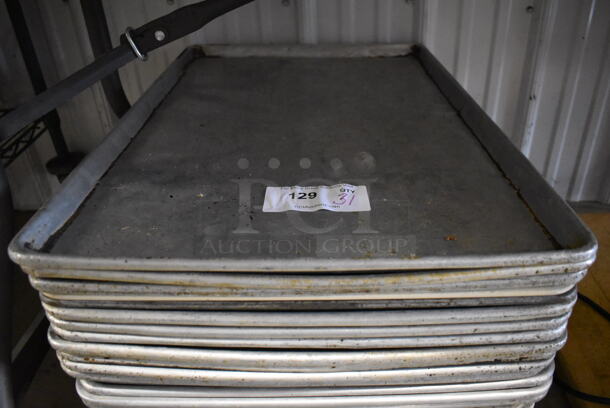 31 Metal Full Size Baking Pans. 18x26x1. 31 Times Your Bid! - Image 2 of 3