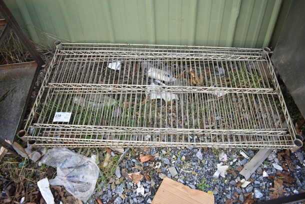 ALL ONE MONEY! Lot of 2 Wire Shelves. 48x24x1.5 - Image 2 of 3