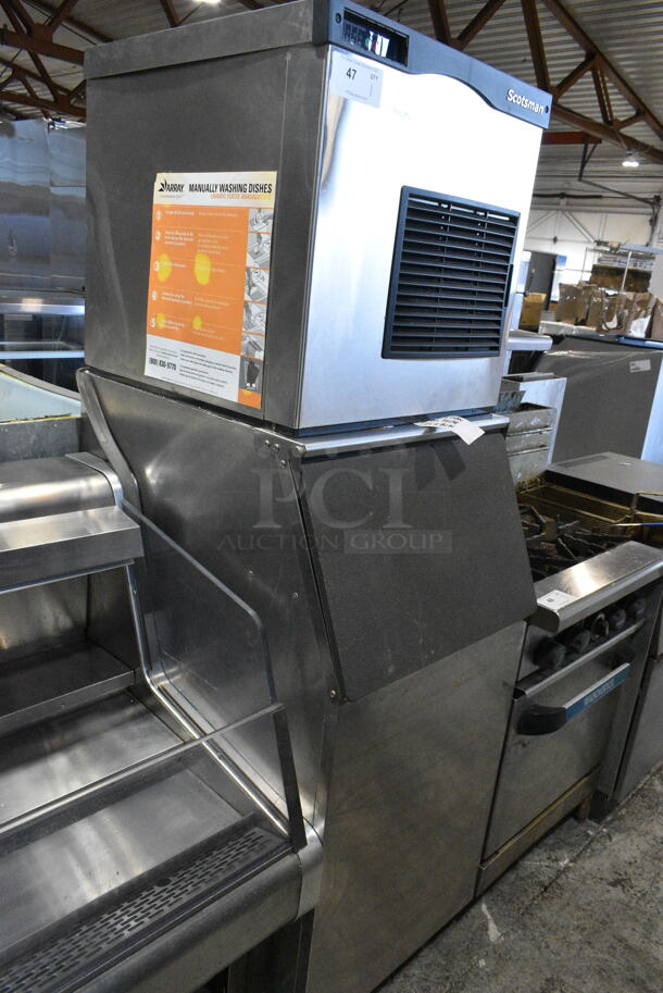 Scotsman F0822A-1B Stainless Steel Commercial Ice Head on Scotsman BH360S Ice Bin. 115 Volts, 1 Phase.  - Image 2 of 9