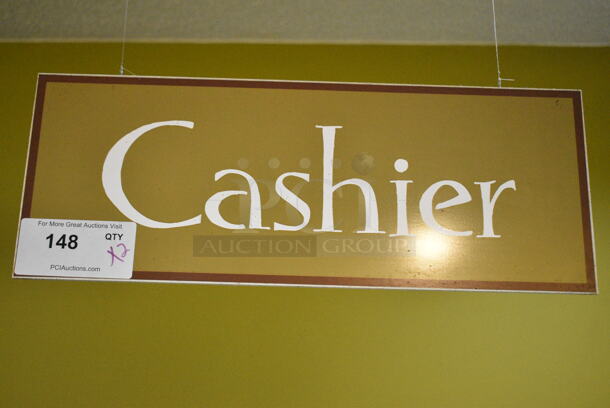 2 Signs. 2 Times Your Bid! (check in)  - Image 1 of 2