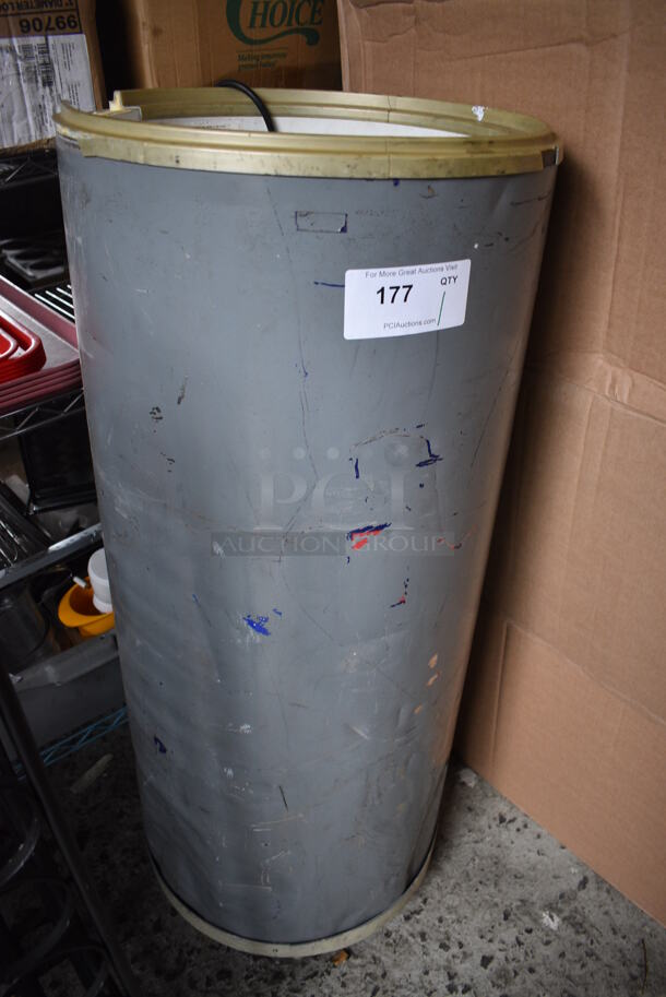 Metal Portable Ice Bin Merchandiser on Commercial Casters. 1 Caster Missing. 18x18x43. Tested and Powers On But Temps at 51 Degrees - Image 3 of 4