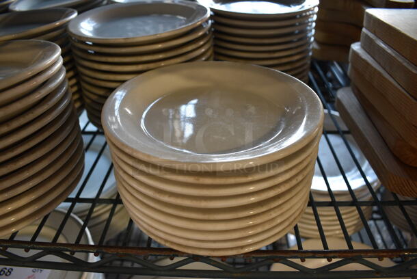 48 White Ceramic Plates. 6.5x6.5x1. 48 Times Your Bid! - Image 1 of 4