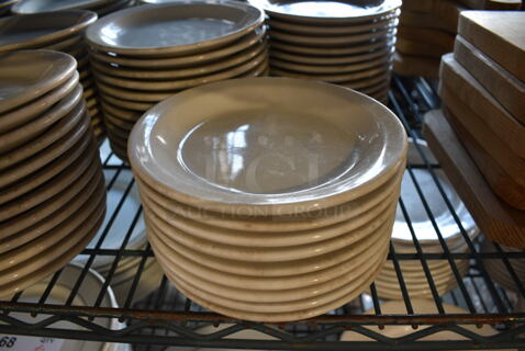 48 White Ceramic Plates. 6.5x6.5x1. 48 Times Your Bid!