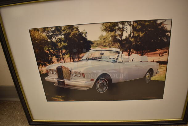 Framed Picture of Rolls Royce Corniche Drophead Coupe. - Image 4 of 7