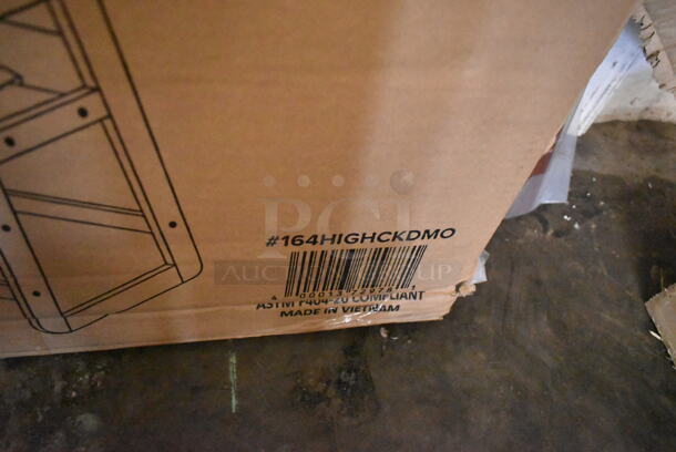 2 BRAND NEW SCRATCH AND DENT! Lancaster Table & Seating 164HIGHCKDMO Mahogany High Chair. 2 Times Your Bid! - Image 3 of 4