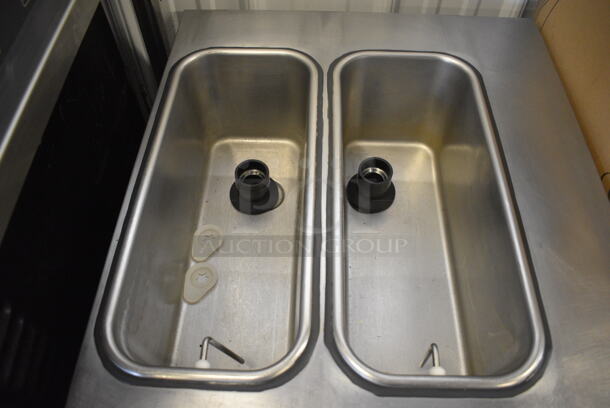 Stoelting Model SF144-38I Stainless Steel Commercial Countertop Air Cooled 2 Flavor w/ Twist Soft Serve Ice Cream Machine. 208-240 Volts, 1 Phase. 22x33.5x32.5 - Image 3 of 6