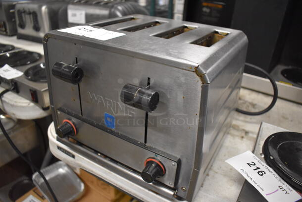 Waring WCT805B Stainless Steel Commercial Countertop 4 Slot Toaster. 208 Volts, 1 Phase. 12x14x9 - Image 2 of 5