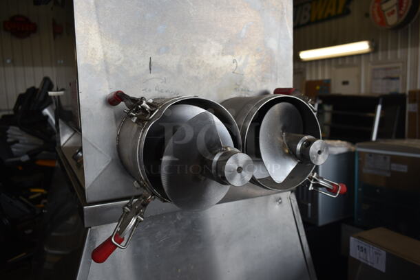 Superior HDMF62 Stainless Steel Commercial Floor Style Horizontal Tortilla Masa Extruder Feeder on Commercial Casters. 208 Volts, 3 Phase. - Image 6 of 7