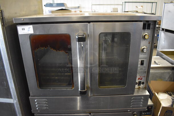 2 Southbend B Series Stainless Steel Commercial Natural Gas Powered Full Size Convection Oven w/ View Through Doors, Metal Oven Racks and Thermostatic Controls on Commercial Casters. 38x34x64.5. 2 Times Your Bid! - Image 2 of 9