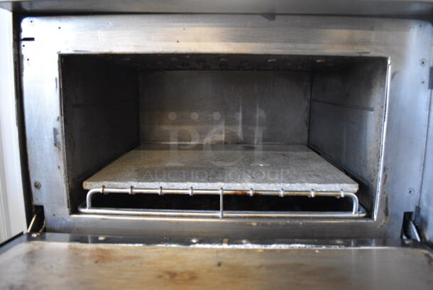 2 Turbochef Model NGCD6 Tornado Stainless Steel Commercial Countertop Electric Powered Rapid Cook Ovens on Stainless Steel Commercial 2 Tier Equipment Stand on Commercial Casters. 208/240 Volts, 1 Phase. 30x30x60. 2 Times Your Bid! - Image 4 of 7