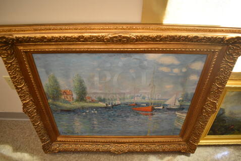 Framed Canvas Painting Reproduction of Argenteuil by Claude Monet From Art Dealer Ed Mero!