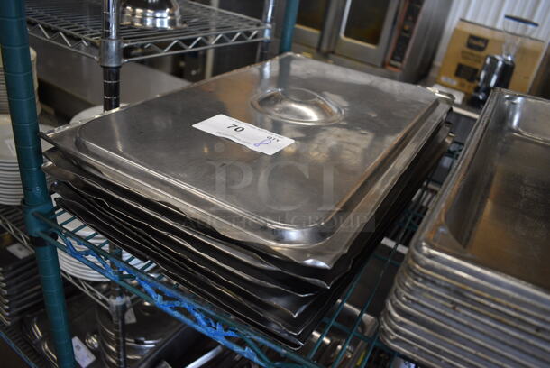8 Stainless Steel Full Size Drop In Bin Lids. 8 Times Your Bid! - Image 2 of 3