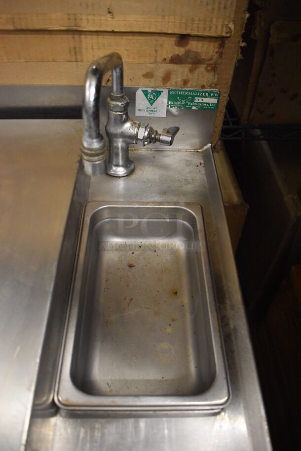 Falcon RTB-14 Stainless Steel Commercial Rethermalizer w/ Hydro Heater Circulation Heater and Sink Bay. 208 Volts, 1 Phase. 30x30x38 - Image 5 of 8