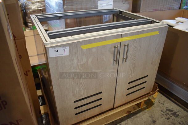 BRAND NEW! Royston 62092294-633 Wood Pattern 2 Door Cabinet. 36x30x27 - Image 3 of 7