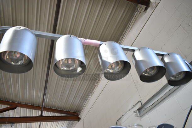 2 Nemco Metal Commercial Pass Through Warming Lamps; 5 Head and 4 Head. Includes Model 6008-5. 2 Times Your Bid! Tested and Working! - Image 4 of 5