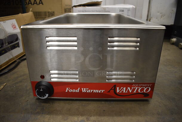 IN ORIGINAL BOX! 2021 Avantco 177W50 Stainless Steel Commercial Countertop Food Warmer. 120 Volts, 1 Phase. 14.5x23x9. Tested and Working! - Image 3 of 7