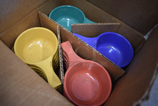 ALL ONE MONEY! Lot of 164 BRAND NEW IN BOX! Prolon Multi Colored Sante Fe Soup Mugs. 7x4x2 - Image 2 of 3