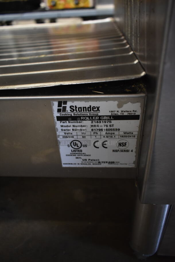 APW Wyott HRS-75 ST Stainless Steel Commercial Countertop Hot Dog Roller. 208/240 Volts, 1 Phase. - Image 4 of 4