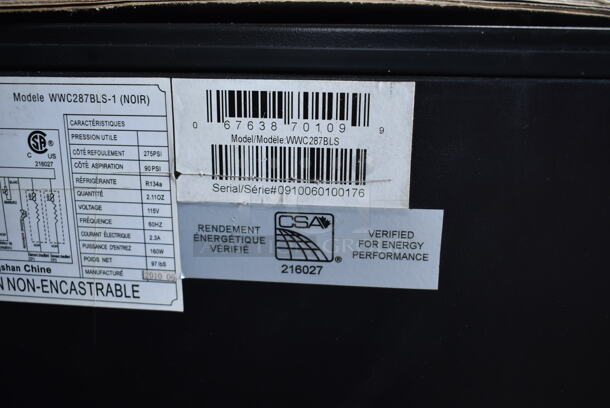 BRAND NEW SCRATCH AND DENT! Whirlpool WWC287BLS-1 22 Inch Dual Zone Wine Cellar Merchandiser with 38-Bottle Capacity, Stainless Steel Trimmed Wood Shelves. 115 Volts, 1 Phase. Tested and Working! - Image 6 of 7