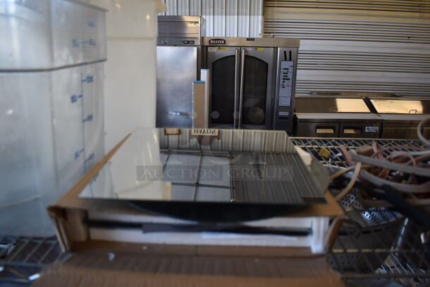 ALL ONE MONEY! Tier Lot of Various Items Including Poly Bins, Mirror and Wires - Image 6 of 7