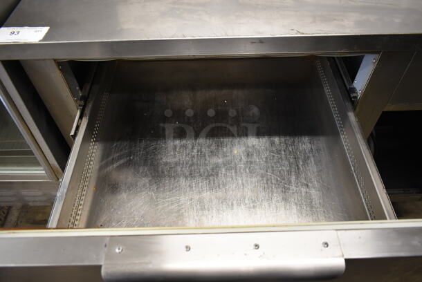 Stainless Steel Counter w/ Sink Bay, Faucet, Handles, Water Dipping Well and Refrigerated Drawer. Tested and Does Not Power On - Image 8 of 9