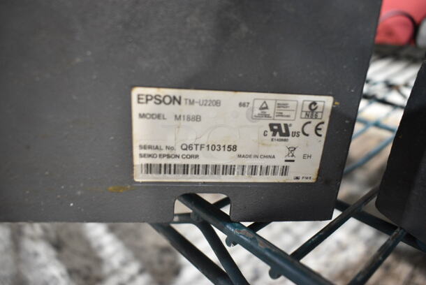 6 Epson M188B Receipt Printers and 5 Rolls of Printer Paper. 6 Times Your Bid! - Image 8 of 8