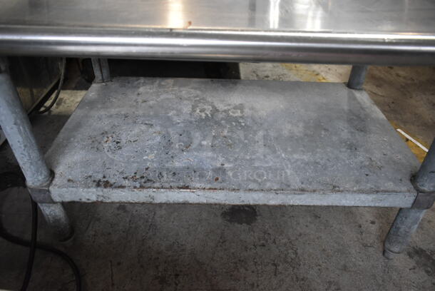 Stainless Steel Commercial Equipment Stand w/ Metal Under Shelf.  - Image 4 of 5