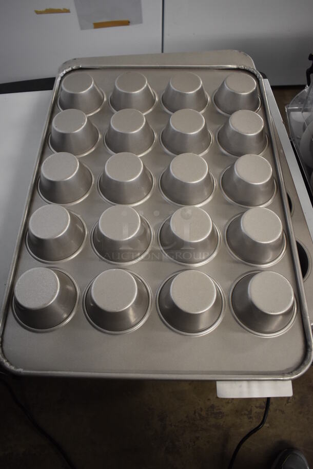 3 Metal 20 Cup Muffin Baking Pans. 18x26x2. 3 Times Your Bid! - Image 3 of 3