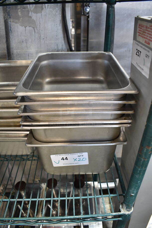 20 Various Stainless Steel Items Including Drop In Bins and Adapters. Includes 10x13x6. 20 Times Your Bid! - Image 6 of 6