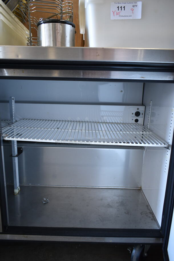 True TWT-60F Stainless Steel Commercial 2 Door Undercounter Freezer on Commercial Casters. 115 Volts, 1 Phase. Tested and Working! - Image 3 of 5