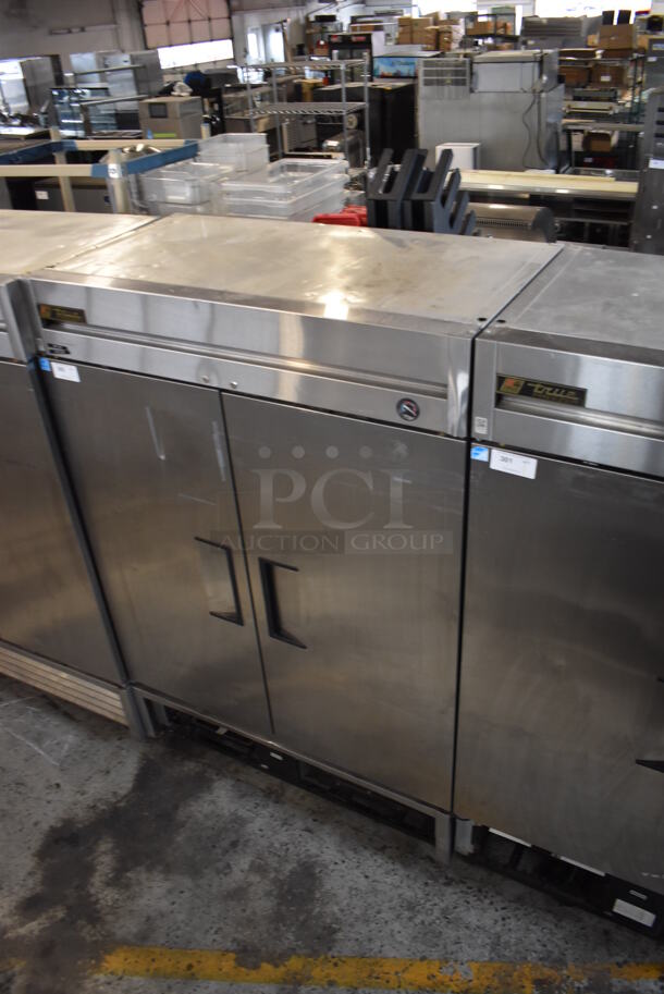 2013 True T-49F ENERGY STAR Stainless Steel Commercial 2 Door Reach In Freezer w/ Poly Coated Racks. 115 Volts, 1 Phase. Tested and Working! - Image 2 of 6