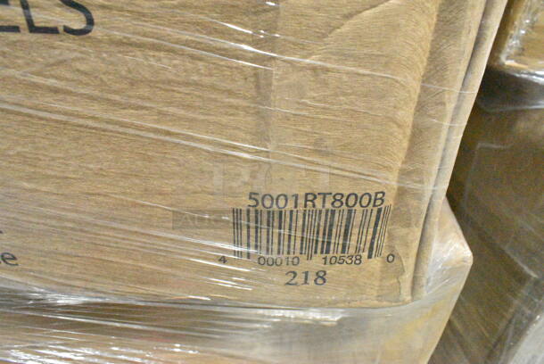 PALLET LOT of 23 BRAND NEW Boxes Including 130WWHFORKH Choice White Heavy Weight Wrapped Plastic Fork - 1000/Case, Fineline 5080-BK Super Bowl 80 oz. Black PET Plastic Bowl - 25/Case, DBP09HAM2015 Dixie Hampton Inn Dixie Basic 8-1/2" Plate Case Of 500, 760SOUP8WPA Choice 8 oz. White Double Poly-Coated Paper Food Cup with Vented Paper Lid - 250/Case, 4 Box 5001RT800B Lavex 8" White Hardwound Paper Towel, 800 Feet / Roll - 6/Case, 2 Box 395TO961 EcoChoice 9" x 6" x 3" Compostable Sugarcane / Bagasse 1 Compartment Take-Out Container - 200/Case, 395TO991 EcoChoice 9" x 9" x 3" Compostable Sugarcane / Bagasse 1 Compartment Take-Out Box - 200/Case, 2 Box 128HD12COMBO Choice Heavy Duty 12 oz. Microwavable Translucent Plastic Deli Container and Lid Combo Pack - 240/Case, 50010W Choice 10 oz. White Poly Paper Hot Cup - 1000/Case. 23 Times Your Bid!  - Image 8 of 12