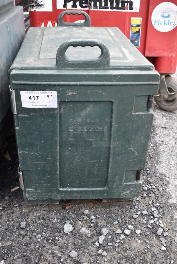 Carlisle NPC300N Green Poly Insulated Food Carrying Case. 17x25x24