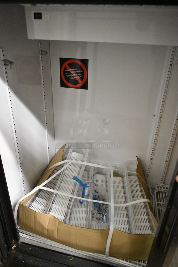 BRAND NEW! 2022 True GDM-41C-48-HC-LD Metal Commercial 2 Door Reach In Cooler Merchandiser w/ Poly Coated Racks, Case of Drink Sliders. 115 Volts, 1 Phase. Tested and Working! - Image 2 of 7