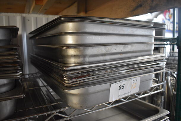 12 Stainless Steel Full Size Drop In Bins. 1/1x2. 12 Times Your Bid! - Image 3 of 3