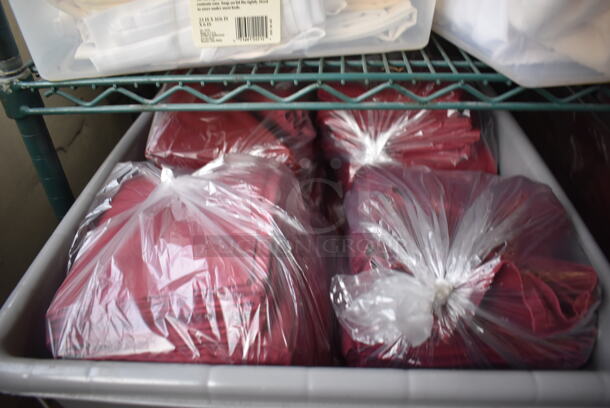 ALL ONE MONEY! Lot of 4 Tiers Worth of Various Items Including Tablecloths! Does Not Include Shelving Unit - Image 9 of 12