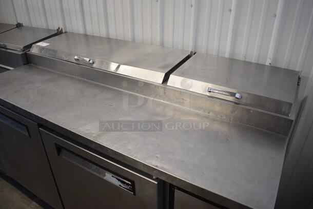 Turbo Air Model TPR-67SD Stainless Steel Commercial Pizza Prep Table on Commercial Casters. 115 Volts, 1 Phase. 67x33x44. Tested and Working! - Image 2 of 7