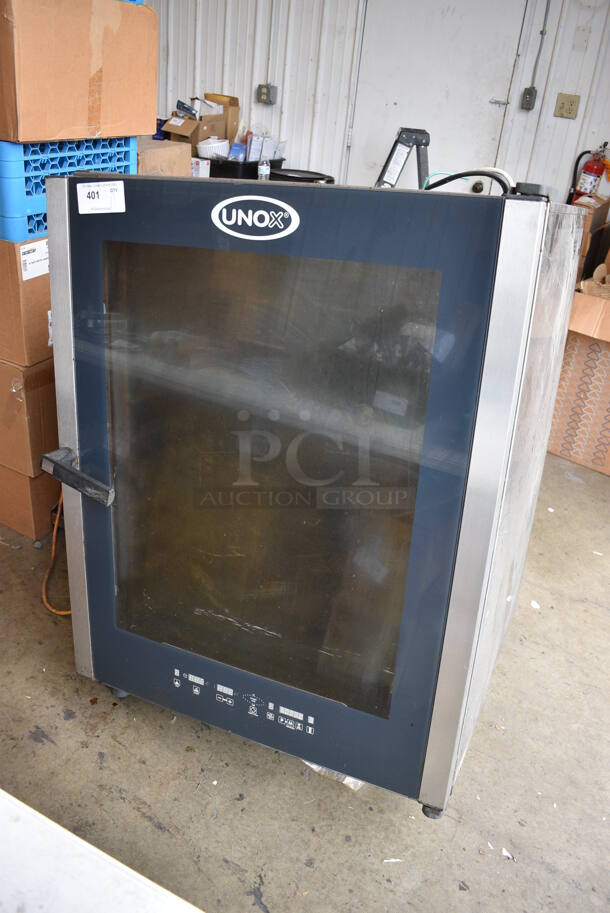 Unox Cadco Model XAV805P-208 Stainless Steel Commercial Electric Powered Convection Oven. Missing 1 Leg. 208 Volts, 3 Phase. 34x34x49 - Image 2 of 7