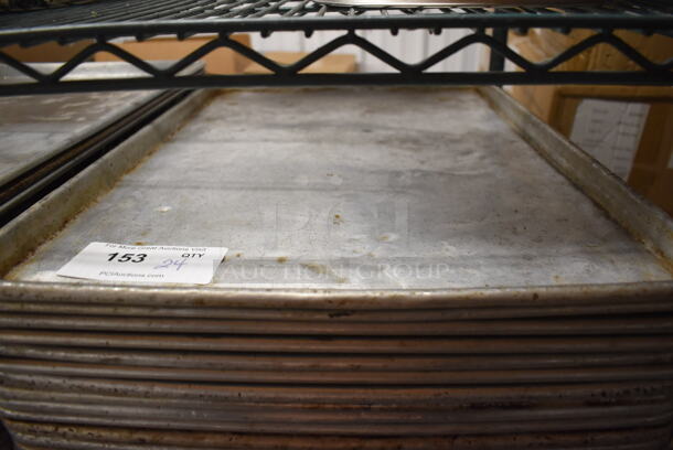 24 Metal Full Size Baking Pans. 18x26x1. 24 Times Your Bid! - Image 2 of 3