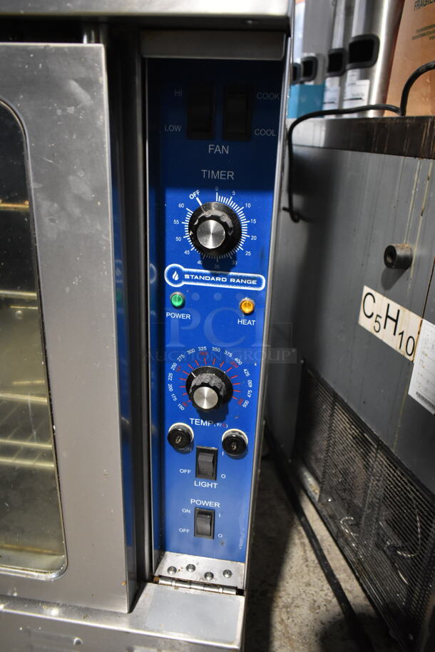 2 2020 Standard Range SR-COE 208 Stainless Steel Commercial Electric Powered Full Size Convection Oven w/ View Through Doors, Metal Oven Racks and Thermostatic Controls on Commercial Casters. 208 Volts, 1/3 Phase. 2 Times Your Bid! - Image 8 of 10
