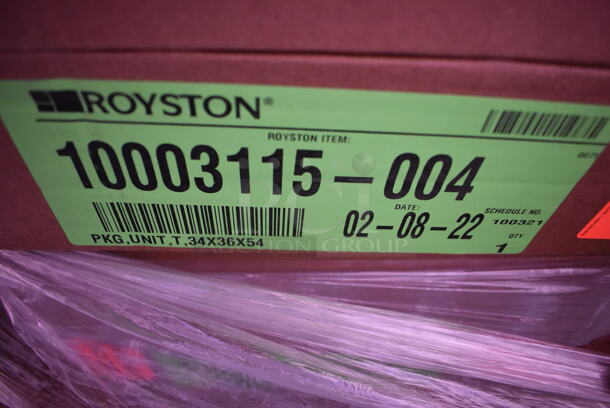 PALLET LOT of 10 BRAND NEW IN BOX! Royston 10003115-004 34x36x54 Units - Image 3 of 5