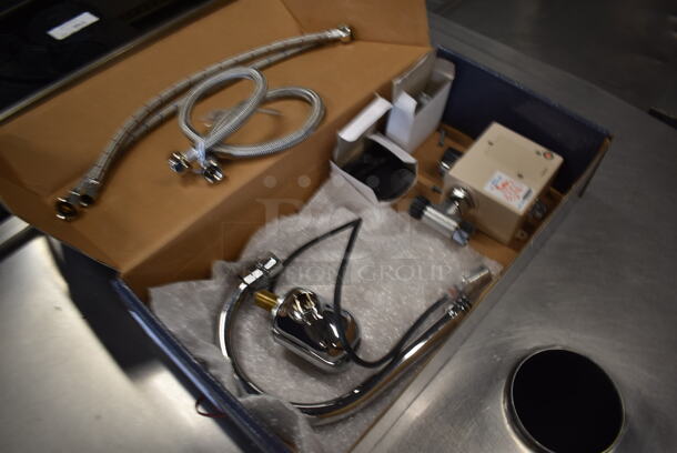 BRAND NEW IN BOX! Waterloo 750EFWM Electronic Stainless Steel Hands-Free Sensor Faucet For Wall Mount Single Inlet. - Image 2 of 9