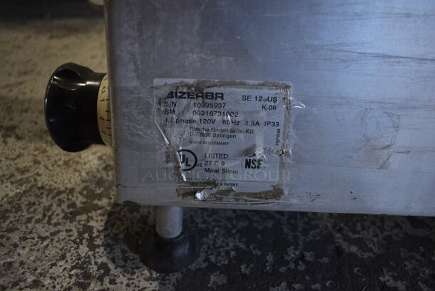 Bizerba SE 12 US Stainless Steel Commercial Countertop Meat Slicer. 120 Volts, 1 Phase. Tested and Working! - Image 5 of 5